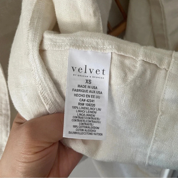 Velvet by Graham & Spencer Linen Blazer Sz XS - Picture 8 of 10